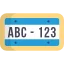 icone placa veicular